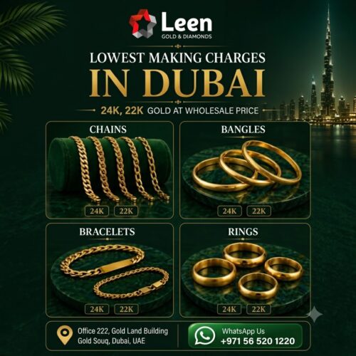 Gold Bullion vs Gold Jewellery in Dubai | Leen Gold